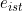 Rendered by QuickLaTeX.com e_{ist}