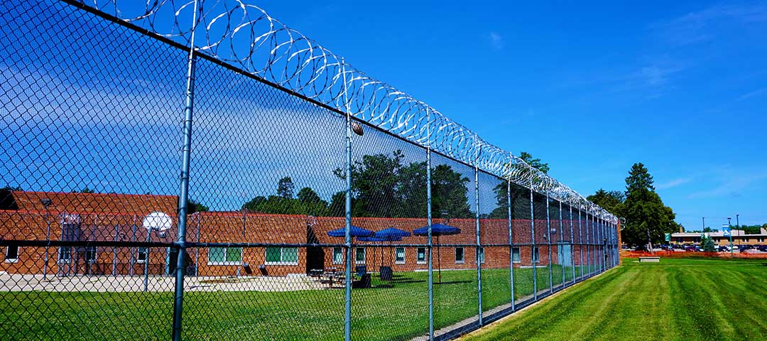 Pictured: Incarceration facility Surrounded by Barbed Wire
