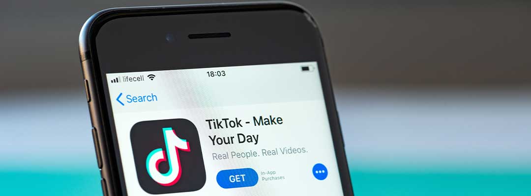 photo of tiktok the app