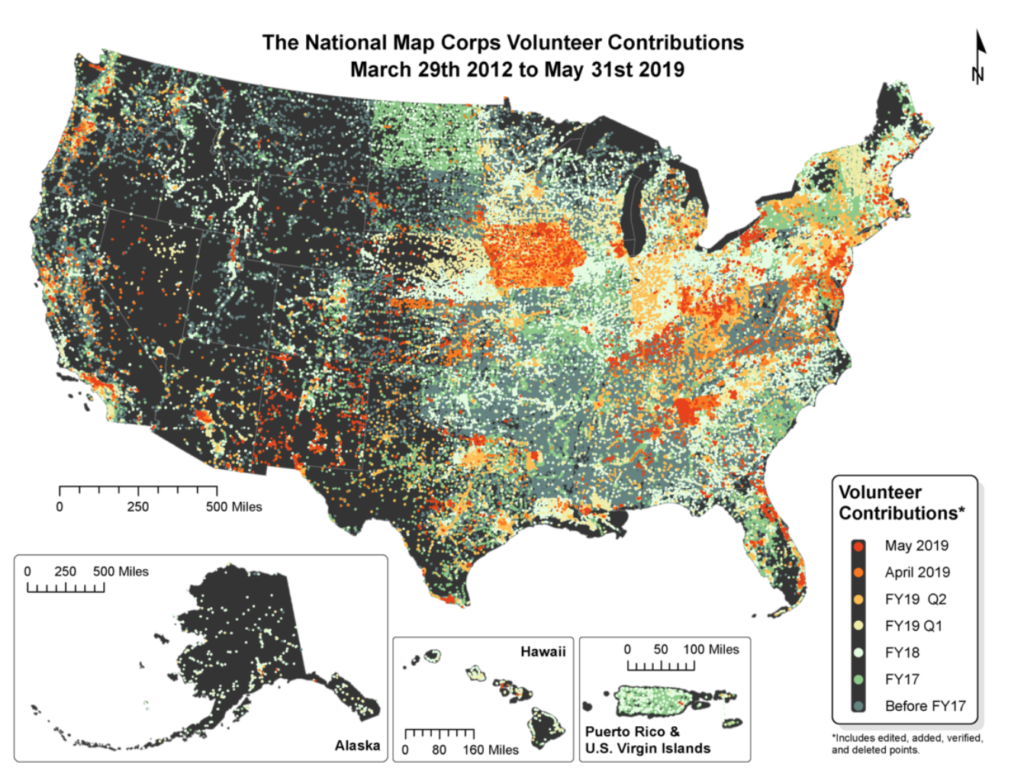 The National Map Corps Volunteer Contributions