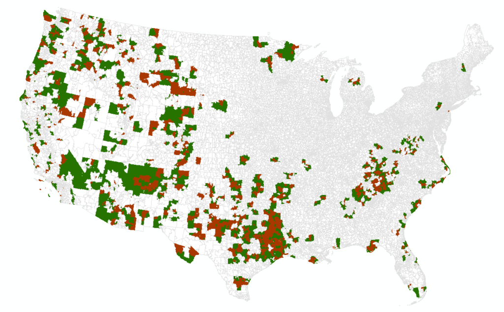 Figure 6: Treated and Comparison Group with County Fixed Effects