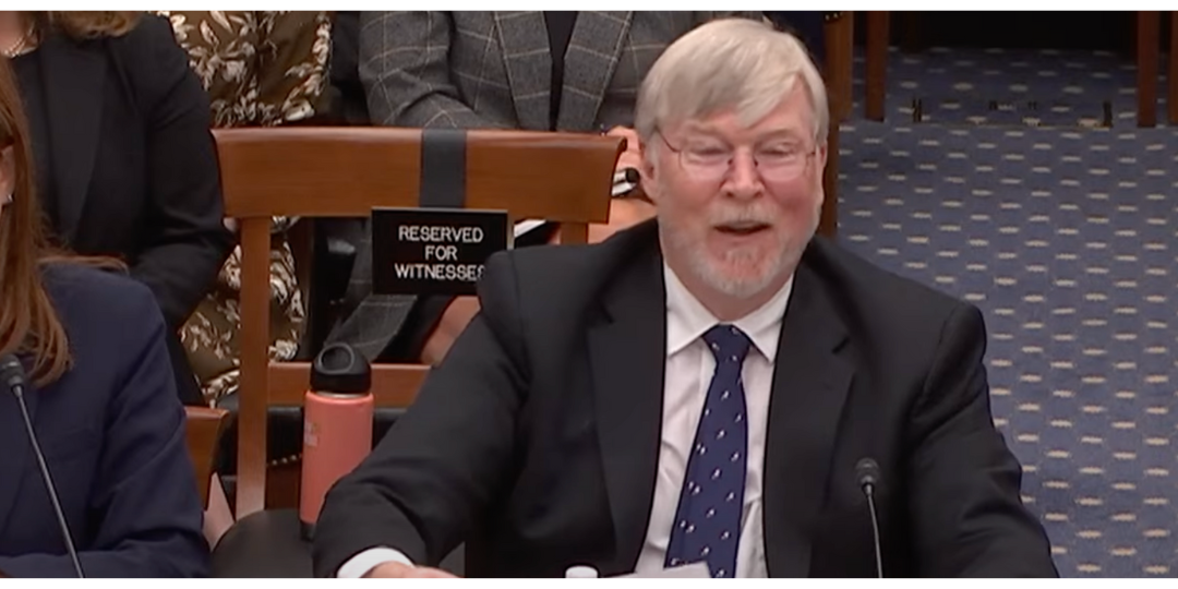 James Dunstan presents testimony to the House Committee on Science, Space, and Technology
